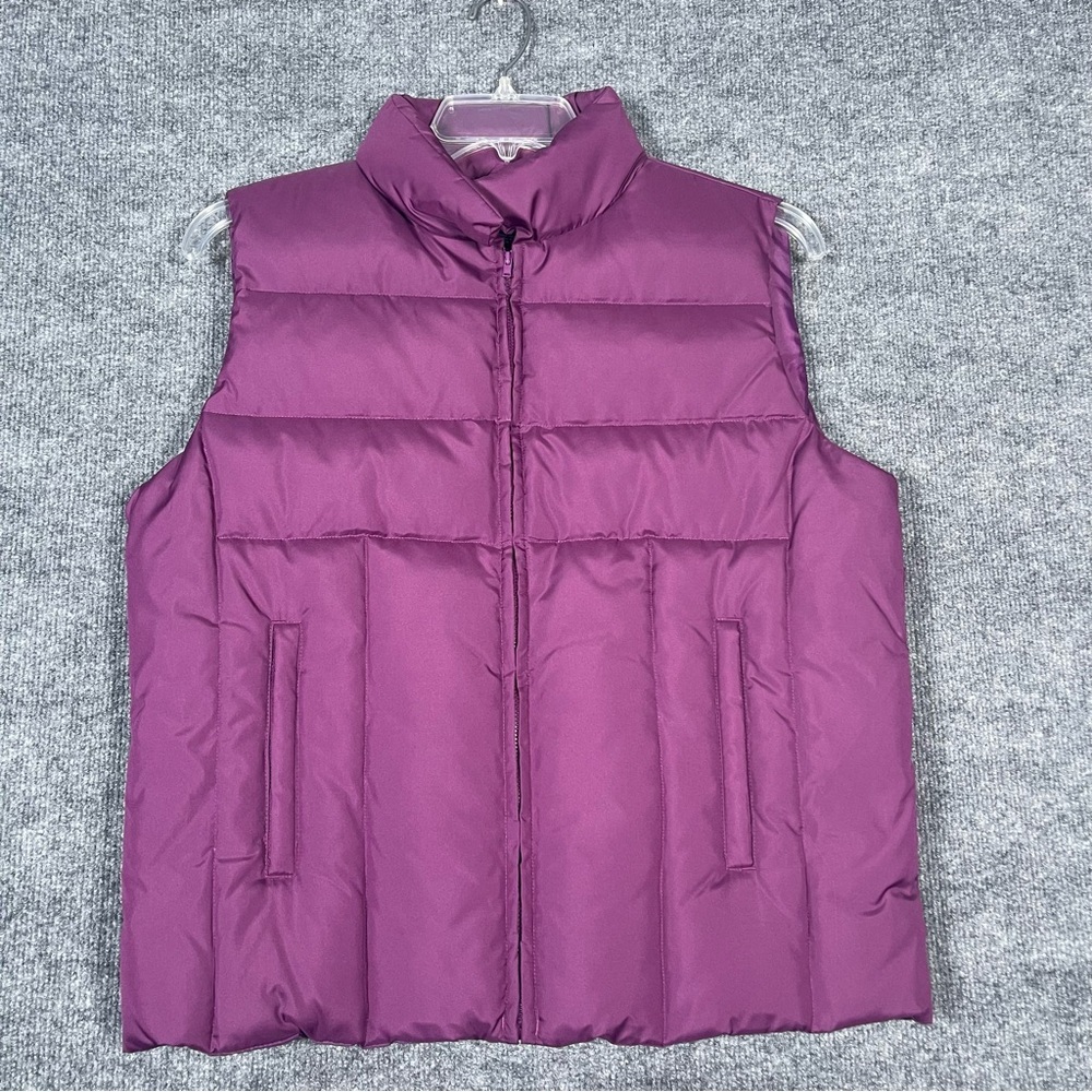 PB Basics Women’s Large Purple Full Zip‎ Puffer Casual Activewear Hiking Vest